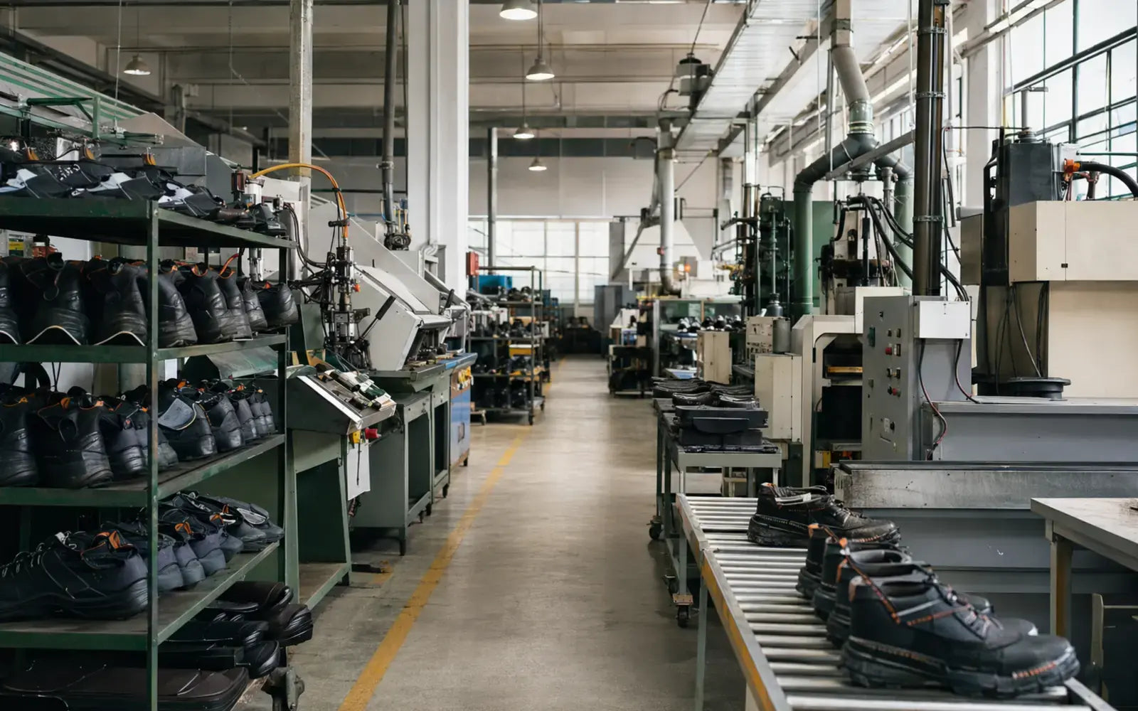 Safety footwear Production