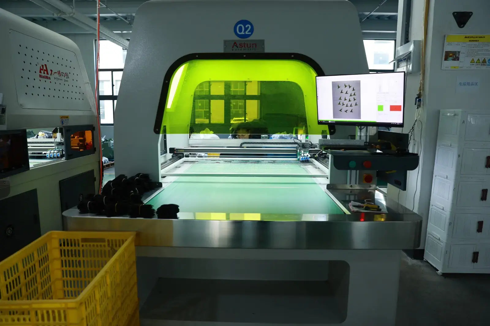 Automated cutting equipment used for footwear components