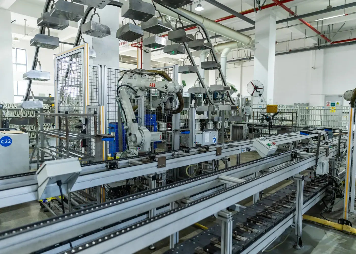Automated safety footwear production line